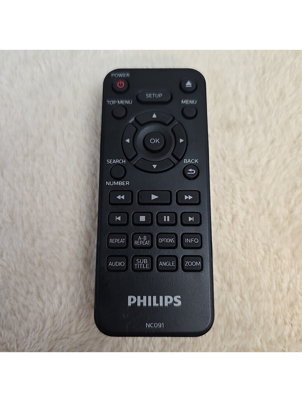 GENUINE PHILIPS NC091 DVD PLAYER REMOTE - DVP2702